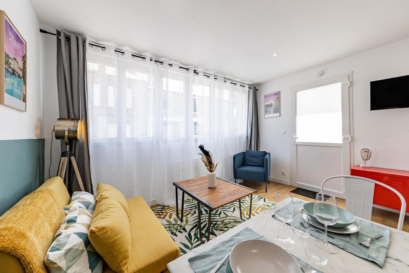 L'Anthracite, Apartement Renove, Tout Confort Saint-Jacques-de-la-Lande Exterior photo