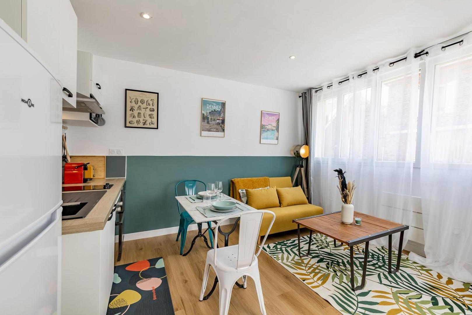 L'Anthracite, Apartement Renove, Tout Confort Saint-Jacques-de-la-Lande Exterior photo